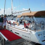 Happy owners of a Jeanneau 44 DS